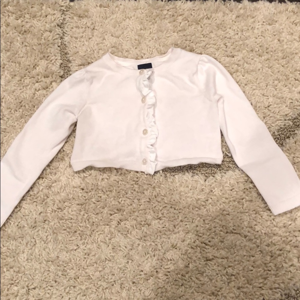 White bolero cardigan